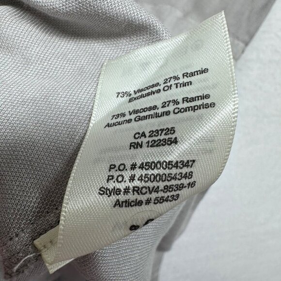 Wilfred Womens Ramie Blend Dolman Sleeve Tunic Top Dress Size XXS Oversized Gray - Picture 5 of 11